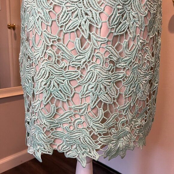 Keepsake True Love Mint Lace Sleeveless Mini Dress, Size Medium - Picture 6 of 16